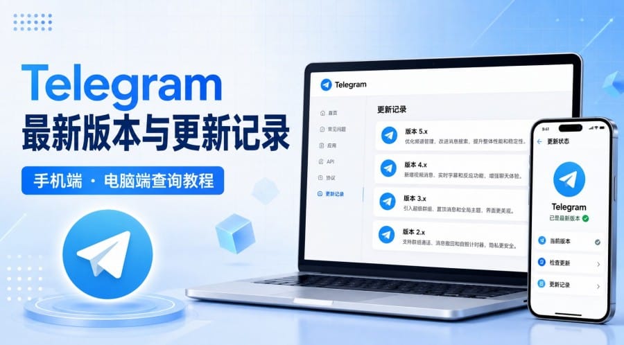 Telegram 官网怎么看最新版本和更新记录？手机与电脑端查询方法